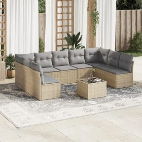 Garden sofa set with beige cushions, 10 pieces, made of synthetic rattan. by , Garden sets - Ref: Foro24-3249918, Price: 584,...