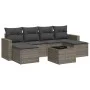7-piece garden sofa set with gray PE rattan cushions by , Modular outdoor sofas - Ref: Foro24-3251667, Price: 403,43 €, Disco...