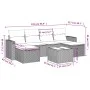 7-piece garden sofa set with gray PE rattan cushions by , Modular outdoor sofas - Ref: Foro24-3251667, Price: 403,43 €, Disco...