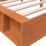 Wax brown pine solid wood bed frame 150x200 cm by , Beds and slatted bases - Ref: Foro24-844427, Price: 123,17 €, Discount: %