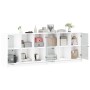 Regal mit Türen Holzwerkstoff schwarz 204x37x75 cm von , Bücherregale und Regale - Ref: Foro24-3206531, Preis: 199,30 €, Raba...