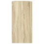 Regal mit Holztüren aus Sonoma-Eiche 204x37x75 cm von , Bücherregale und Regale - Ref: Foro24-3206533, Preis: 191,70 €, Rabat...