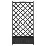 Planter with solid black spruce wood trellis by , Pots and planters - Ref: Foro24-365493, Price: 154,78 €, Discount: %