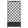 Planter with solid black spruce wood trellis by , Pots and planters - Ref: Foro24-365493, Price: 150,96 €, Discount: %