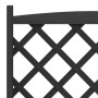 Planter with solid black spruce wood trellis by , Pots and planters - Ref: Foro24-365493, Price: 154,78 €, Discount: %