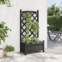 Jardinera con enrejado madera maciza de abeto negro de , Maceteros y jardineras - Ref: Foro24-365487, Precio: 64,82 €, Descue...