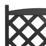 Planter with solid black spruce wood trellis by , Pots and planters - Ref: Foro24-365487, Price: 66,30 €, Discount: %