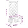 Pflanzgefäß mit Rankgitter massives Tannenholz schwarz von , Töpfe und Pflanzgefäße - Ref: Foro24-365487, Preis: 67,59 €, Rab...