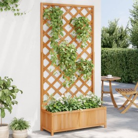 Rankgitter-Pflanzgefäß aus massivem braunem Tannenholz von , Töpfe und Pflanzgefäße - Ref: Foro24-365479, Preis: 103,49 €, Ra...