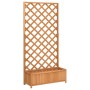Solid Brown Fir Wood Trellis Planter by , Pots and planters - Ref: Foro24-365479, Price: 115,05 €, Discount: %