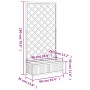 Rankgitter-Pflanzgefäß aus massivem braunem Tannenholz von , Töpfe und Pflanzgefäße - Ref: Foro24-365479, Preis: 115,05 €, Ra...
