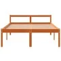 Cama para mayores madera maciza de pino marrón cera 120x200 cm de , Camas y somieres - Ref: Foro24-844157, Precio: 127,50 €, ...
