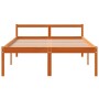 Cama para mayores madera maciza de pino marrón cera 120x200 cm de , Camas y somieres - Ref: Foro24-844157, Precio: 129,09 €