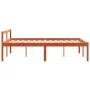 Cama para mayores madera maciza de pino marrón cera 120x200 cm de , Camas y somieres - Ref: Foro24-844157, Precio: 127,50 €, ...