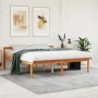 Cama para mayores madera maciza de pino marrón cera 160x200 cm de , Camas y somieres - Ref: Foro24-844160, Precio: 138,97 €, ...