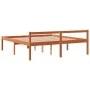 Cama para mayores madera maciza de pino marrón cera 160x200 cm de , Camas y somieres - Ref: Foro24-844160, Precio: 138,97 €, ...