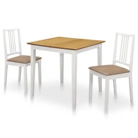 Esszimmermöbel-Set 3-teilig aus weißem MDF von , Möbelsets für Küchen und Esszimmer - Ref: Foro24-276408, Preis: 257,27 €, Ra...
