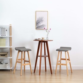 Kitchen stools 2 units dark gray fabric by vidaXL, Kitchen stools - Ref: Foro24-249577, Price: 117,14 €, Discount: %