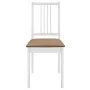 Esszimmermöbel-Set 3-teilig aus weißem MDF von , Möbelsets für Küchen und Esszimmer - Ref: Foro24-276408, Preis: 257,27 €, Ra...