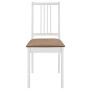 Esszimmermöbel-Set 3-teilig aus weißem MDF von , Möbelsets für Küchen und Esszimmer - Ref: Foro24-276408, Preis: 285,39 €, Ra...