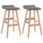 Küchenhocker 2 Einheiten dunkelgrauer Stoff von vidaXL, Küchenhocker - Ref: Foro24-249577, Preis: 117,14 €, Rabatt: %