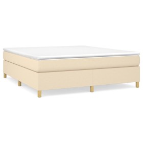 Boxspringbett mit cremefarbener Stoffmatratze 180x200 cm von , Betten und Lattenroste - Ref: Foro24-3144543, Preis: 517,34 €,...