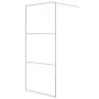 Silbertransparente Duschwand aus ESG-Glas 90x195 cm von , Duschwände und Duschwände - Ref: Foro24-152116, Preis: 149,63 €, Ra...