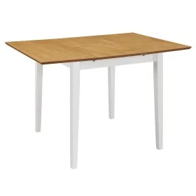 White extendable dining table (80-120)x80x74 cm MDF by , Kitchen and dining tables - Ref: Foro24-247625, Price: 161,38 €, Dis...