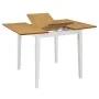 White extendable dining table (80-120)x80x74 cm MDF by , Kitchen and dining tables - Ref: Foro24-247625, Price: 161,38 €, Dis...