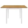 White extendable dining table (80-120)x80x74 cm MDF by , Kitchen and dining tables - Ref: Foro24-247625, Price: 161,38 €, Dis...