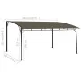 Taupe gray garden parasol awning 4x3x2.55 m by , Tents and gazebos - Ref: Foro24-312255, Price: 253,99 €, Discount: %