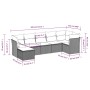 7-piece garden sofa set and beige synthetic rattan cushions by , Garden sets - Ref: Foro24-3249808, Price: 440,15 €, Discount: %