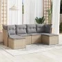 Garden sofa set with cushions 6 pieces beige synthetic rattan by , Garden sets - Ref: Foro24-3249848, Price: 376,61 €, Discou...