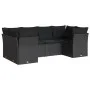 6-piece garden sofa set and black synthetic rattan cushions by , Garden sets - Ref: Foro24-3249944, Price: 418,85 €, Discount: %