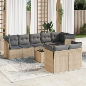 9-piece garden sofa set with beige synthetic rattan cushions by , Garden sets - Ref: Foro24-3249758, Price: 584,90 €, Discoun...