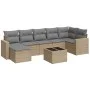 Garden sofa set with beige cushions 8 pcs PE rattan by , Modular outdoor sofas - Ref: Foro24-3251626, Price: 526,53 €, Discou...