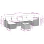 Gartensofa-Set mit beigen Kissen 8 Stück PE-Rattan von , Modulare Sofas für den Außenbereich - Ref: Foro24-3251626, Preis: 52...