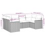 Garden sofa set with cushions 6 pieces beige synthetic rattan by , Modular outdoor sofas - Ref: Foro24-3251716, Price: 458,29...