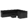 Garden sofa set 10 pieces with black synthetic rattan cushions by , Garden sets - Ref: Foro24-3250014, Price: 621,37 €, Disco...