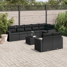8-piece garden sofa set and black synthetic rattan cushions by , Modular outdoor sofas - Ref: Foro24-3251562, Price: 633,66 €...