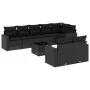 8-piece garden sofa set and black synthetic rattan cushions by , Modular outdoor sofas - Ref: Foro24-3251562, Price: 633,66 €...