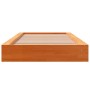 Estructura de cama madera maciza de pino marrón cera 75x190 cm de , Camas y somieres - Ref: Foro24-844432, Precio: 90,67 €