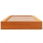 Estructura de cama madera maciza de pino marrón cera 75x190 cm de , Camas y somieres - Ref: Foro24-844432, Precio: 89,89 €, D...
