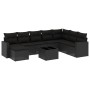 8-piece garden sofa set and black synthetic rattan cushions by , Modular outdoor sofas - Ref: Foro24-3251702, Price: 568,26 €...