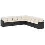 8-piece garden sofa set and black synthetic rattan cushions by , Garden sets - Ref: Foro24-3219076, Price: 496,74 €, Discount: %