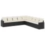 8-piece garden sofa set and black synthetic rattan cushions by , Garden sets - Ref: Foro24-3219076, Price: 515,67 €, Discount: %