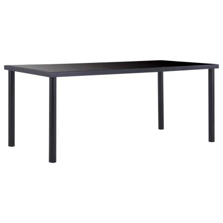 Schwarzer Esstisch aus gehärtetem Glas, 180 x 90 x 75 cm von vidaXL, Küchen- und Esstische - Ref: Foro24-281855, Preis: 212,4...