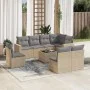 9-piece garden sofa set with beige synthetic rattan cushions by , Garden sets - Ref: Foro24-3219069, Price: 543,25 €, Discoun...