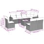 9-teiliges Gartensofa-Set mit beigen synthetischen Rattankissen von , Gartensets - Ref: Foro24-3219069, Preis: 543,62 €, Raba...