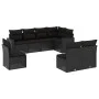 8-piece garden sofa set and black synthetic rattan cushions by , Garden sets - Ref: Foro24-3219055, Price: 518,39 €, Discount: %